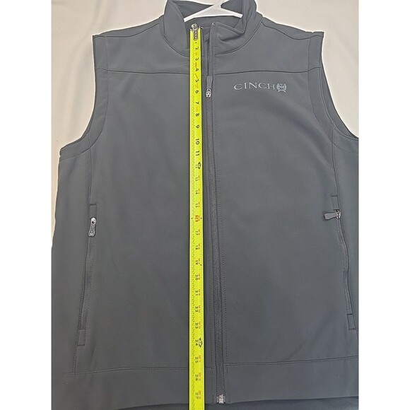 Cinch® Men's Black Solid Bonded Vest MWV1012010 SZ L  METALLIC REBEL LOGO - Picture 11 of 13
